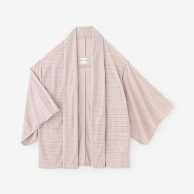 SOU-SOU 灰桜 羽織 綿100% 千鳥格子織（ちどりごうしおり） 四角衣（しかくい）／おおらか