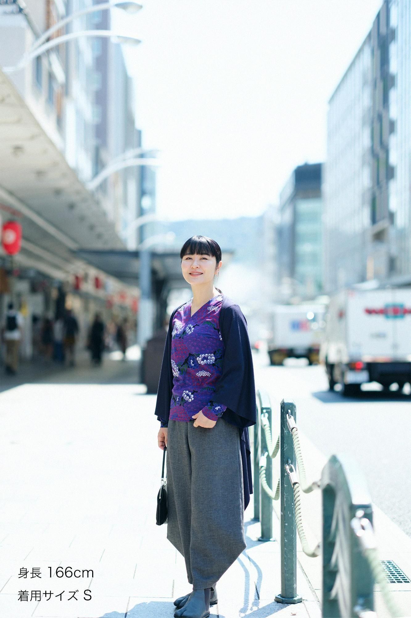 SOU・SOU　ソウソウ　伸　綾織　広形 もんぺ　フリーサイズ　レディース 伸（しん） 綾織（あやおり） 広形もんぺ／黄枯茶（きがらちゃ