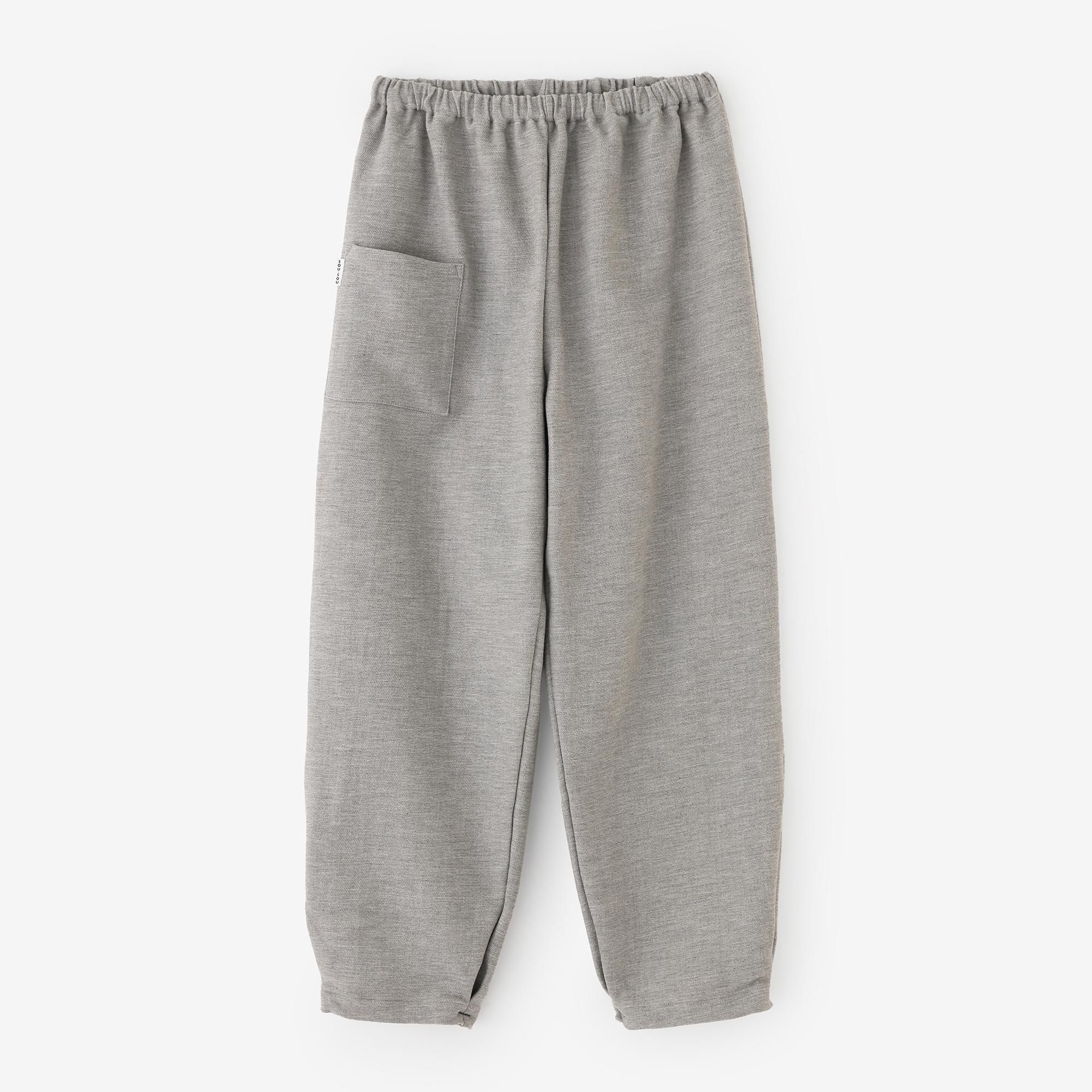 SOU.SOU 綾織（あやおり） 広形もんぺ／みずいろねず女F サイズ 伸（しん） 綾織（あやおり） 広形もんぺ／薄鈍（うすにび