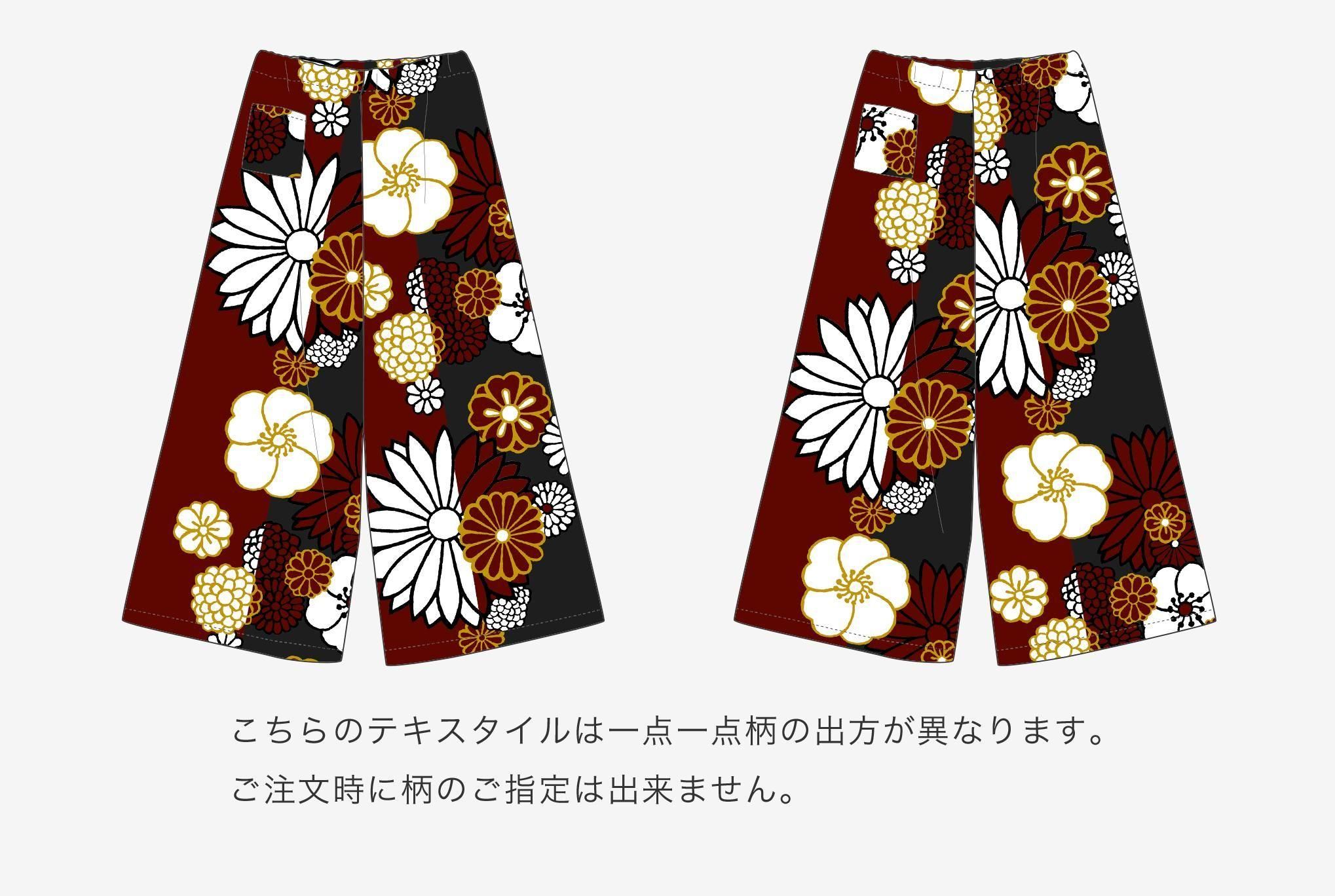 予約】モスリン 広形（ひろなり）もんぺ／金襴緞子（きんらんど