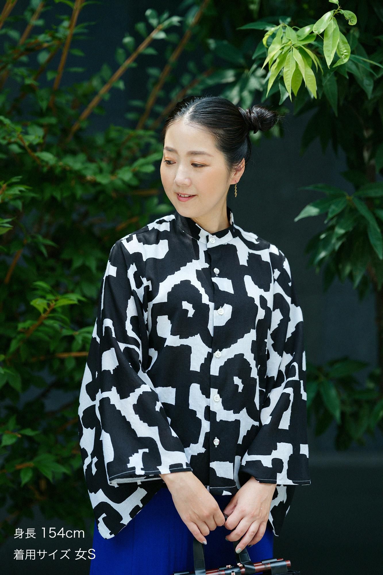 モスリン 草衣（そうい） 上（うえ）- 小袖がポイントのシャツ