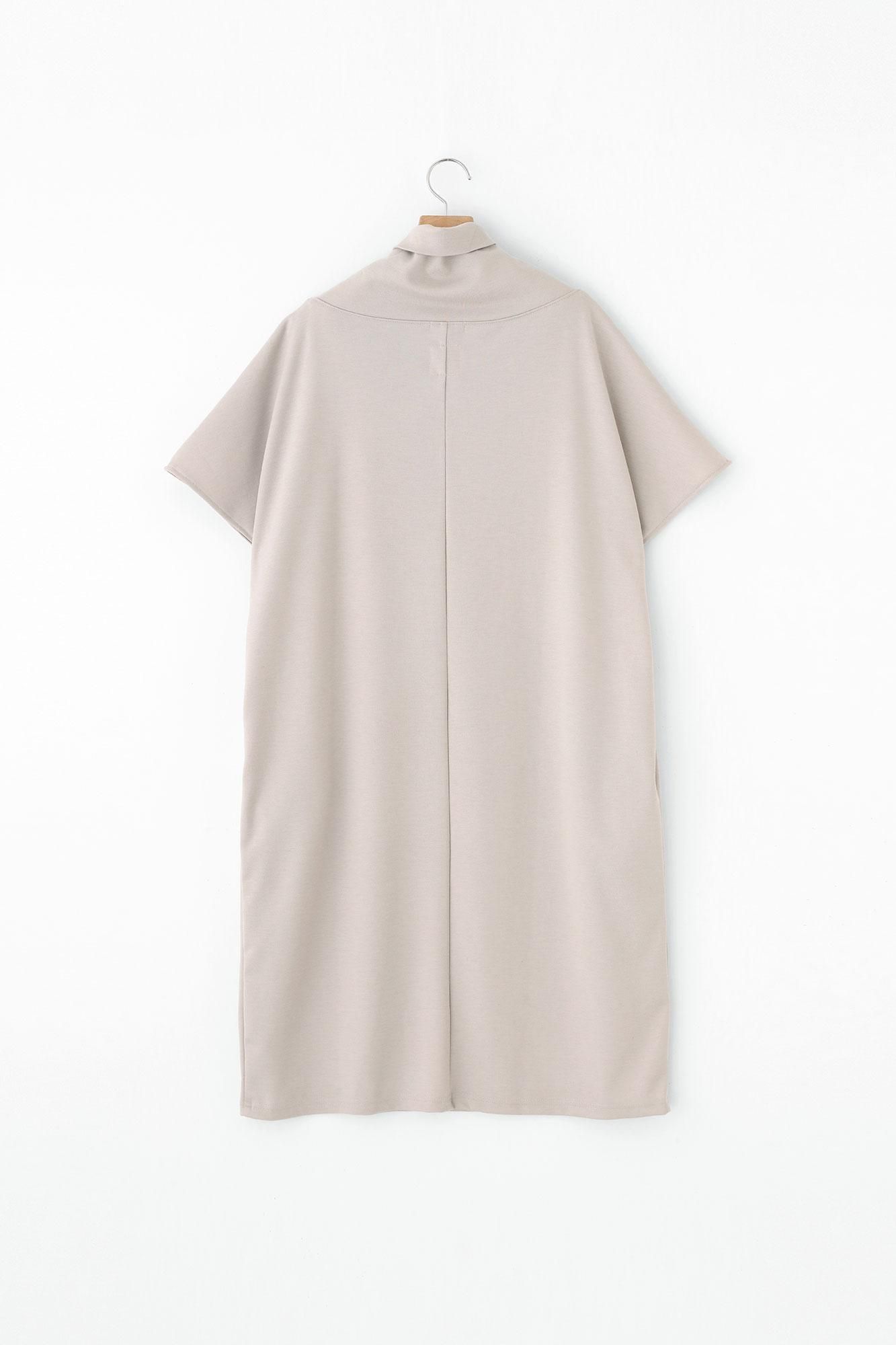 ウール混 両面編（りょうめんあみ） 太夫（たいふ） 一つ身／灰白色