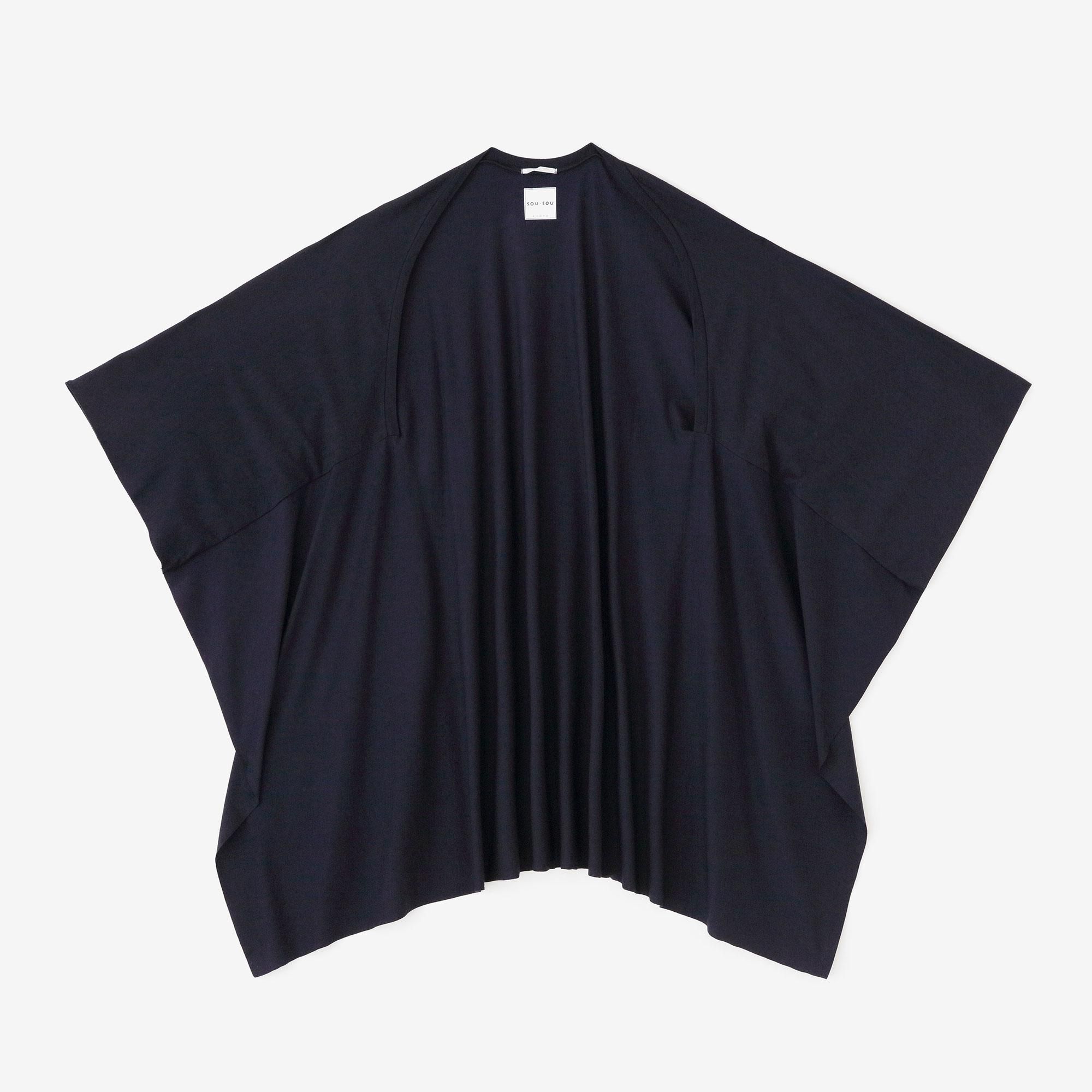 ウォッシャブルウール天竺 むささび／鉄紺（てつこん） - SOU