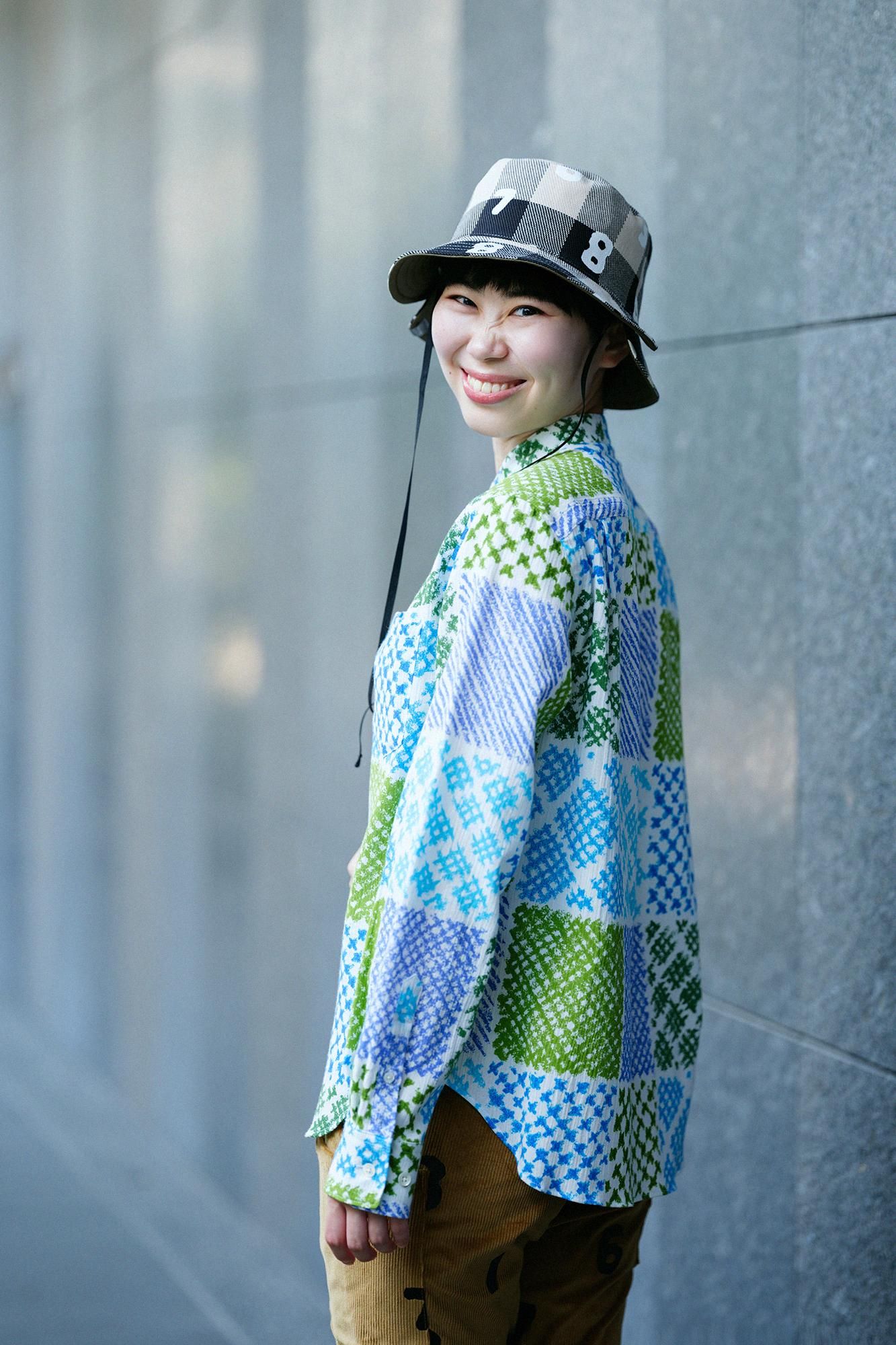 高島縮 20/20 スタンドカラーシャツ／田んぼ - SOU・SOU netshop