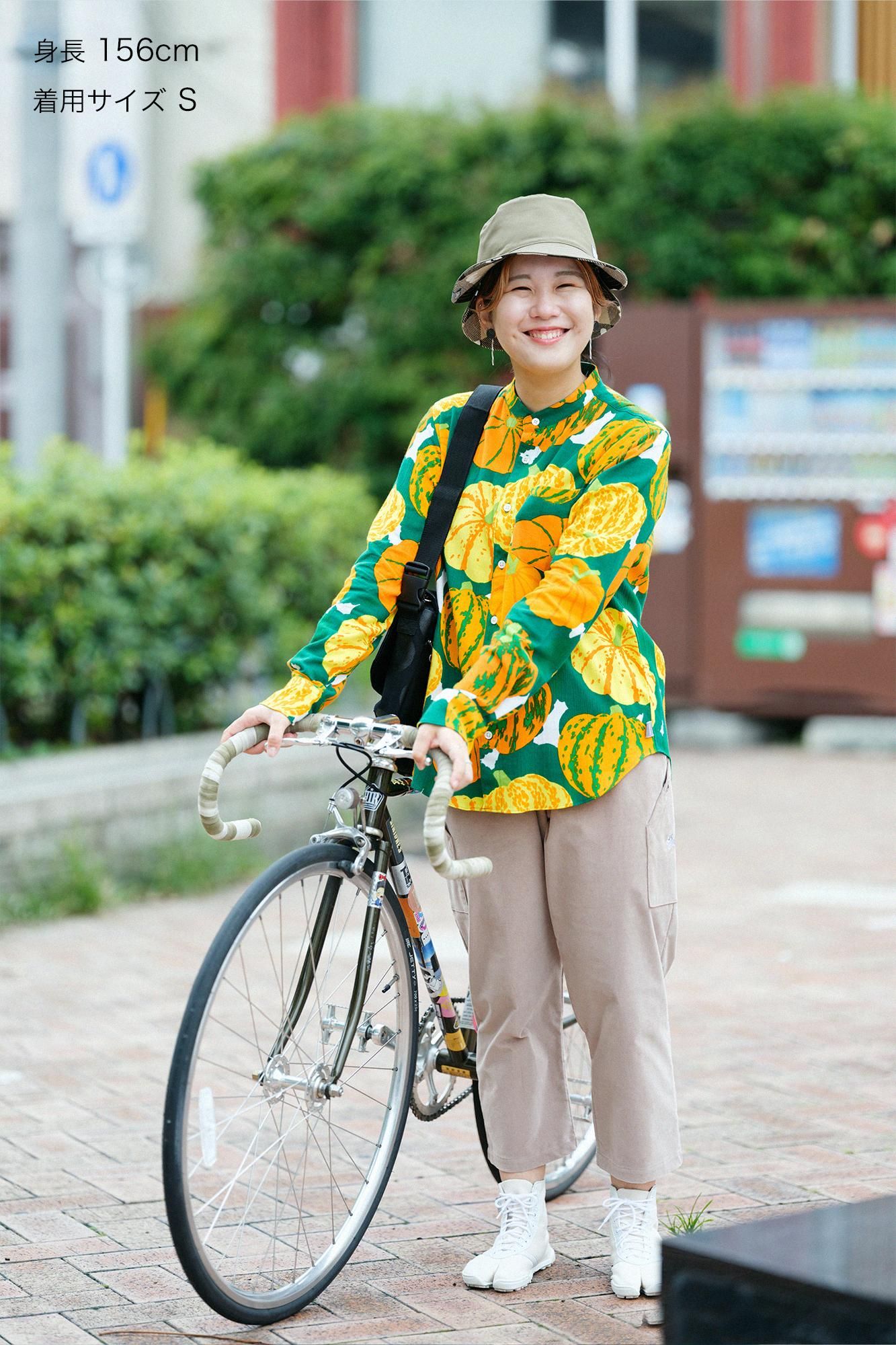 Yousou./deportare 高島縮スタンドカラー 長袖シャツ - SOU・SOU