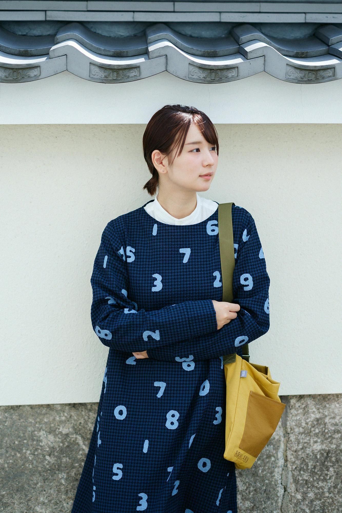 SOU・SOU モノクロパターン ロングワンピース SOU・SOU モノクロパターン ロングワンピース SOU・SOU モノクロ