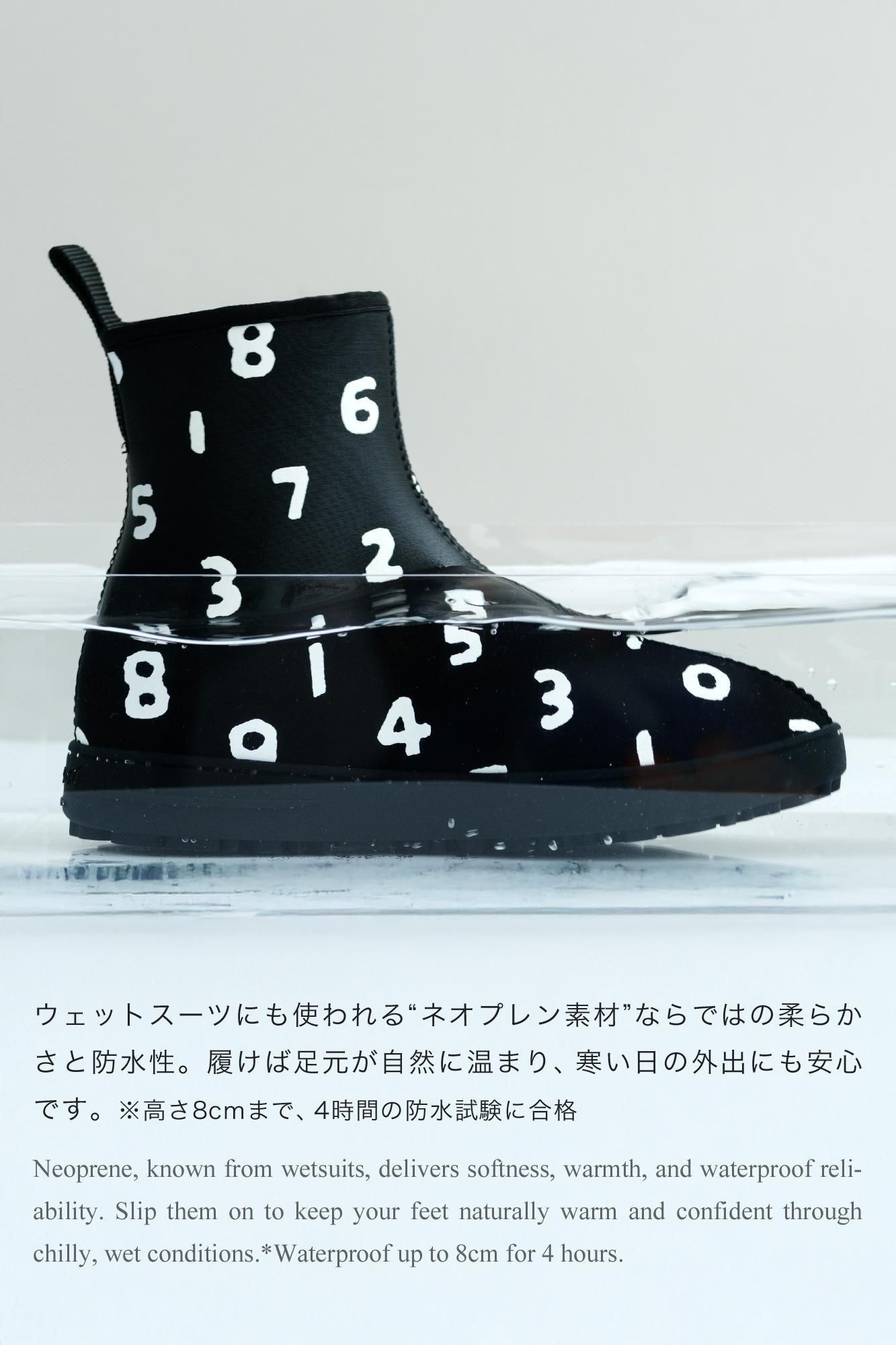 予約】ネオプレン Y.ブーツ／SO-SU-U ブラック×ホワイト（※10月