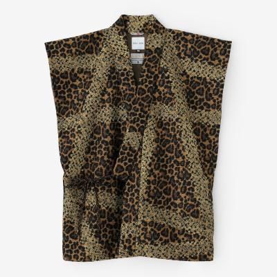 お任せ下駄つき◆最高品質和歌山染め日本生地◆こげ茶の変わり袖モダン蜘蛛の巣浴衣◆ お任せ下駄つき◇最高品質和歌山染め日本生地◇こげ茶の変わり