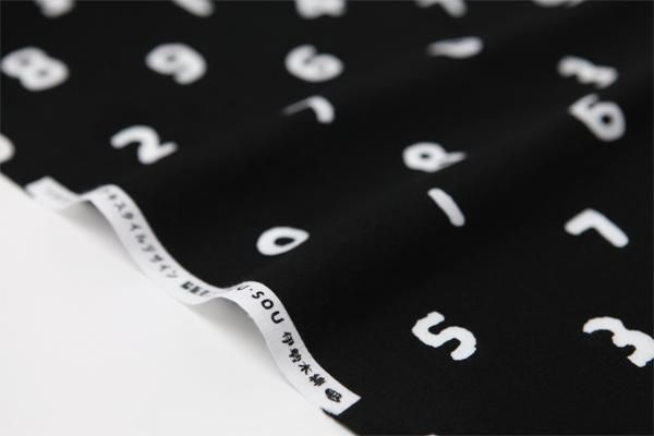 Textile sold in cuts（Isemomen Cotton：Tokuoka）/ SO-SU-U Black＜50cm＞