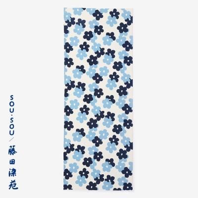 高島縮 40/40 藍捺染（あいなせん） 風靡（ふうび） 上／光琳