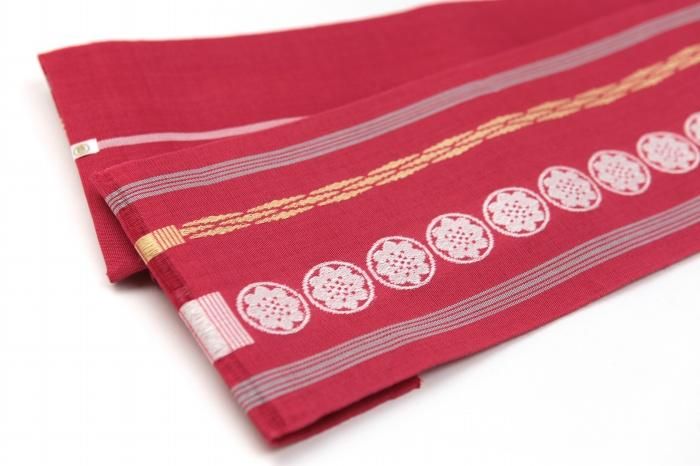 【美品レア】SOU・SOU 博多からむし帯　クリーム 博多 からむし帯／深緋（こきひ） - SOU・SOU netshop
