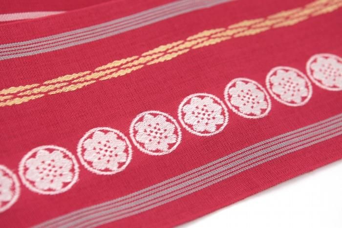 【美品レア】SOU・SOU 博多からむし帯　クリーム 博多 からむし帯／深緋（こきひ） - SOU・SOU netshop