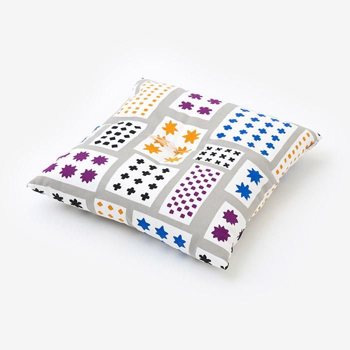 SOU・SOU Kyoto Cushion (No.8 Canvas) / Heavy Snow【※Delivery in 3 weeks】