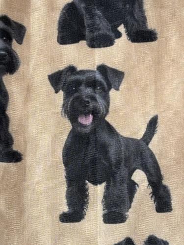 デジプリ シュナウザー柄（黒シュナ）きんちゃく袋 - sweetsdog