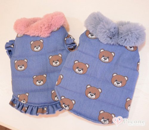 CIRCUSCIRCUS（サーカスサーカス）】Toy Bear Denim中綿コート - ドッググッズ 通販/販売 プードルごはんの  Picone（ピコネ）