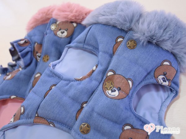 CIRCUSCIRCUS（サーカスサーカス）】Toy Bear Denim中綿コート - ドッググッズ 通販/販売 プードルごはんの  Picone（ピコネ）