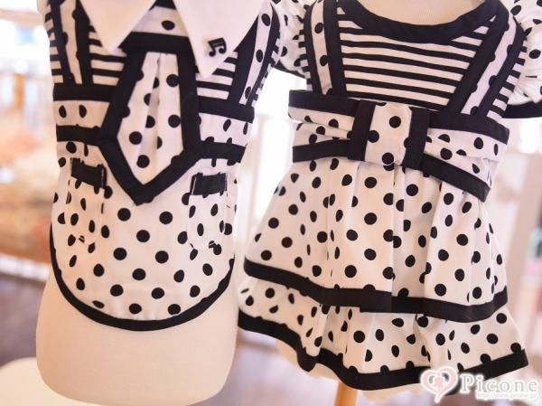 【Picone×candybuppie】キャンディブッピー×ピコネワンピースXS CandyBuppie】Polka Dotsワンピース&サロペット - ドッググッズ
