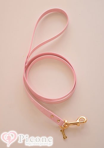 For Pets Only】Pink Mouse Love Collar＆lead（カラー＆リードセット