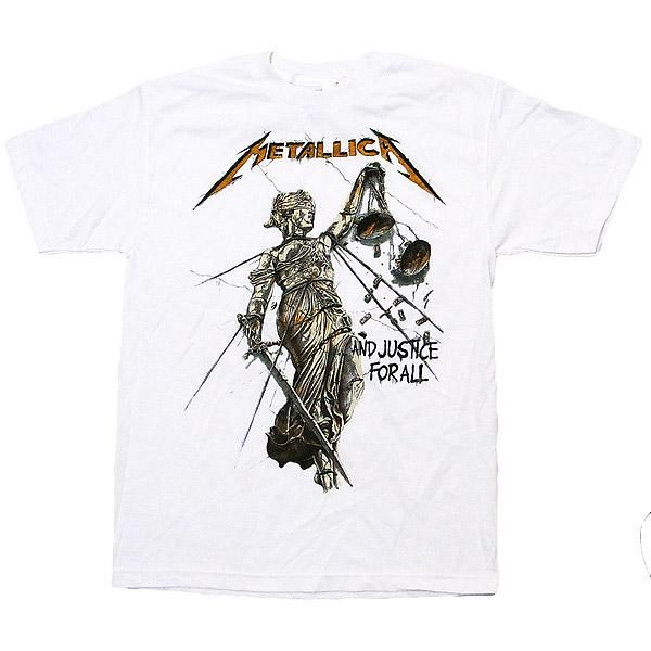 メタリカ　and justice ~女神像シャツ メタリカ and justice ~女神像シャツ バンドTシャツ 通販