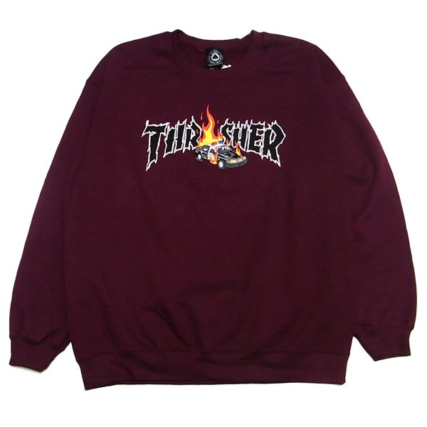 THRASHER (スラッシャー) COP CAR クルーネック スウェット - SEEK&DESTROY シーク アンド デストロイ  オフィシャルサイト