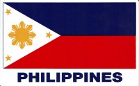 フィリピン国旗ステッカー (小)