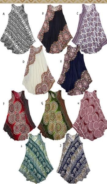 エスニック柄ラウンドワンピース／エスニックワンピース ダシキ