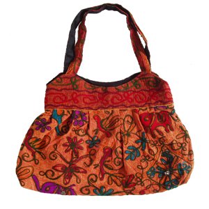 エスニックファッション・アジアンファッション　 ポップ刺繍バッグ