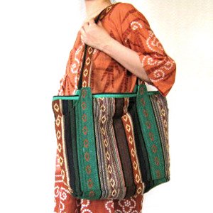 エスニックファッション・アジアンファッション　ジャガードバッグ