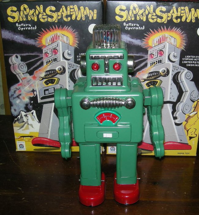 スモーキング スペースマン ロボット 他３体セット ブリキロボ 