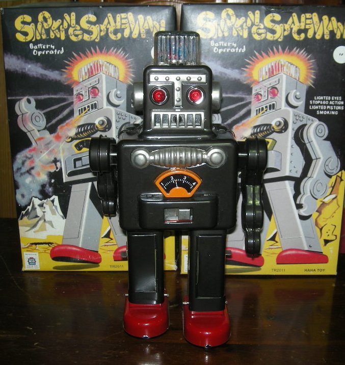 ブリキスモーキングロボット。