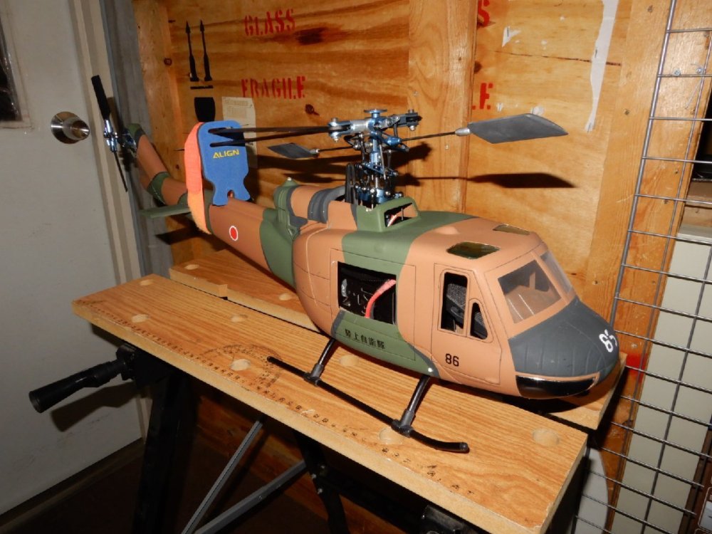 ☆完成機☆程度の良い未飛行？中古☆ UH-1、限定で作った陸上自衛隊ペイント☆450クラス ☆ - 横浜 元町 遊はうす  yokohama,motomachi 