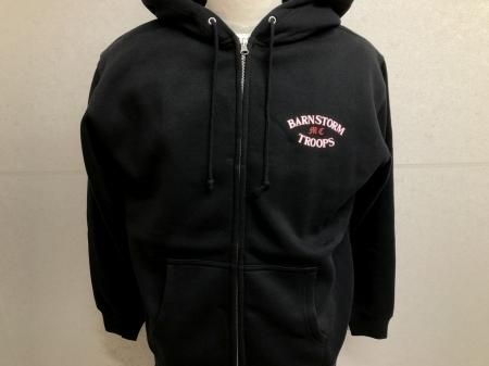BARN STORM TROOPS MC】ジップアップパーカー レッド - はる萬