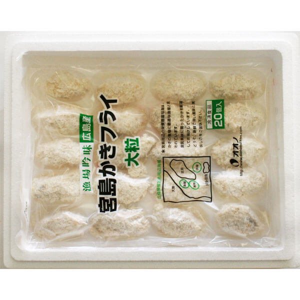 冷凍カキフライ大粒80粒 - 牡蠣の販売・通販 広島産かき直売 オイスタークィーン