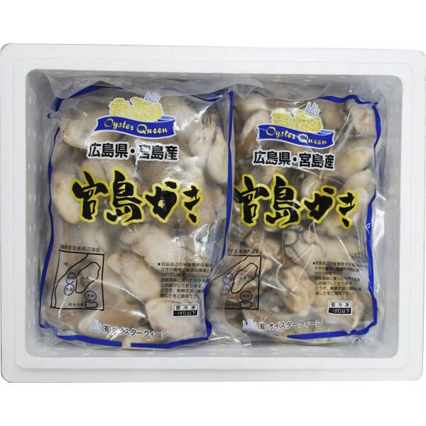 冷凍かき中粒4kg - 牡蠣の販売・通販 広島産かき直売 オイスタークィーン