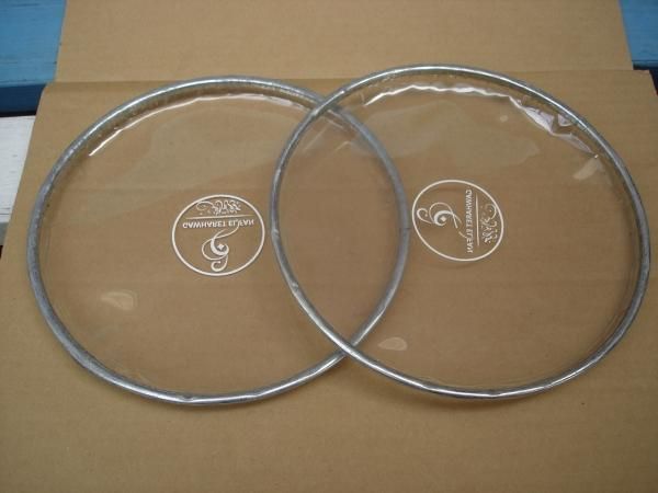 GAWHARET EL FAN社 純正クリアヘッド(ダラブッカ用)22cm用 ( ~2022年 丸ロゴ )*2枚セット* - Darbuka shop JALI (ジャリ じゃり)ダラブッカ(ダルブッカ)専門店 GAWHARET EL FAN社 純正クリアヘッド(ダラブッカ用)22cm用 ( ~2022年 丸ロゴ )*2枚セット* - Darbuka shop JALI (ジャリ じゃり)ダラブッカ(ダルブッカ)専門店