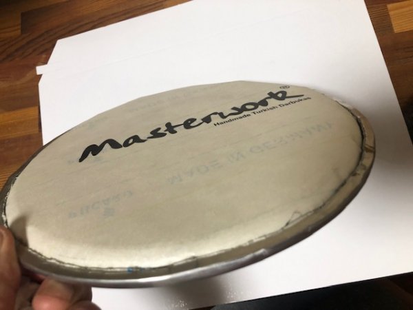 Masterwork社 トルコ製 ダラブッカ ヘッド サッシ内径 21.8cm強 / ファイバーヘッド - Darbuka shop JALI  （ジャリ じゃり）ダラブッカ（ダルブッカ）専門店