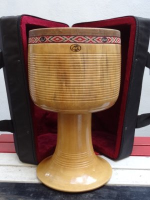 TONBAK トンバク 打面26.7cm ITS 011 Shirani / セミハードケースセット - Darbuka shop JALI （ジャリ  じゃり）ダラブッカ（ダルブッカ）専門店