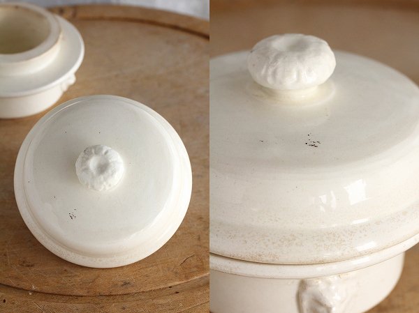 アンティーク陶器サルグミンヌテリーヌポット
