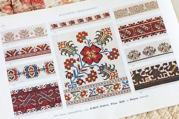 アンティークDMCブルガリアン刺繍ブック - アンティークショップ