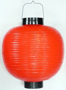 赤ビニール提灯 丸型 三尺丸(３０号)