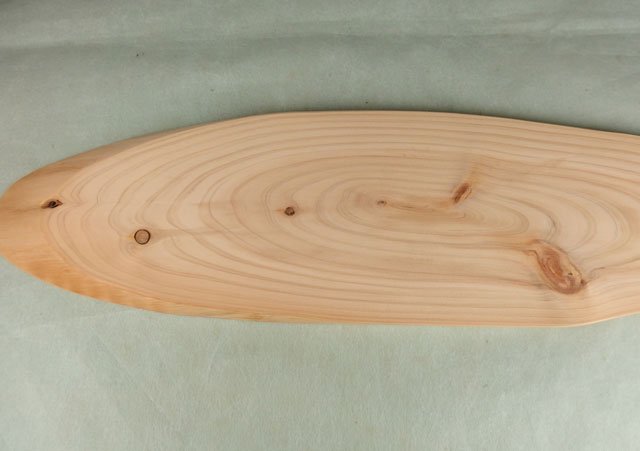 熊野ひのき間伐材 斜め切り板：細長（大）L- 森からの贈り物