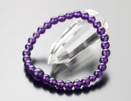 数珠ブレスレット　約6ミリ　紫水晶【腕輪念珠 アメジスト 2月の誕生石 107060043】【送料無料】