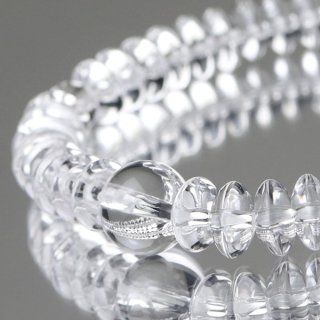 平珠（8×4）　本水晶　腕輪念珠【数珠ブレスレット】【パワーストーン】【107000047】【送料無料】