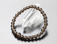 数珠ブレスレット 約6ミリ 茶水晶【腕輪念珠 スモーキークォーツ 天然石 煙水晶】