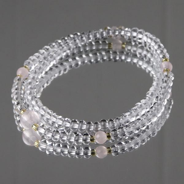 アンティークビーズ/水晶ブレスレット アンティークビーズ/水晶ブレスレット