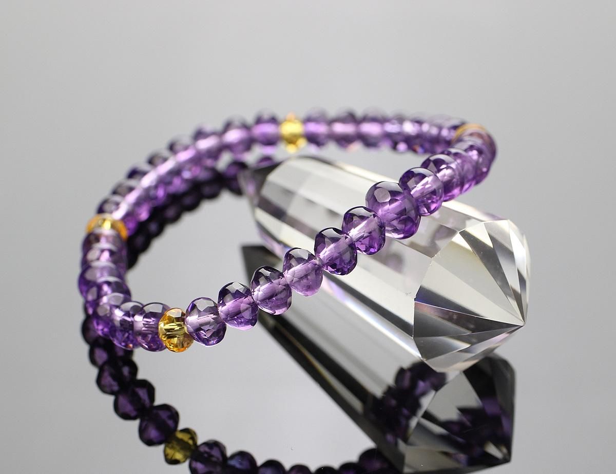 数珠ブレスレット 紫水晶 - 念珠ドットコム 数珠ブレスレット 紫水晶 - 念珠ドットコム