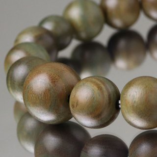数珠ブレスレット 約12×13ミリ 緑檀（パロサント）2000800202572