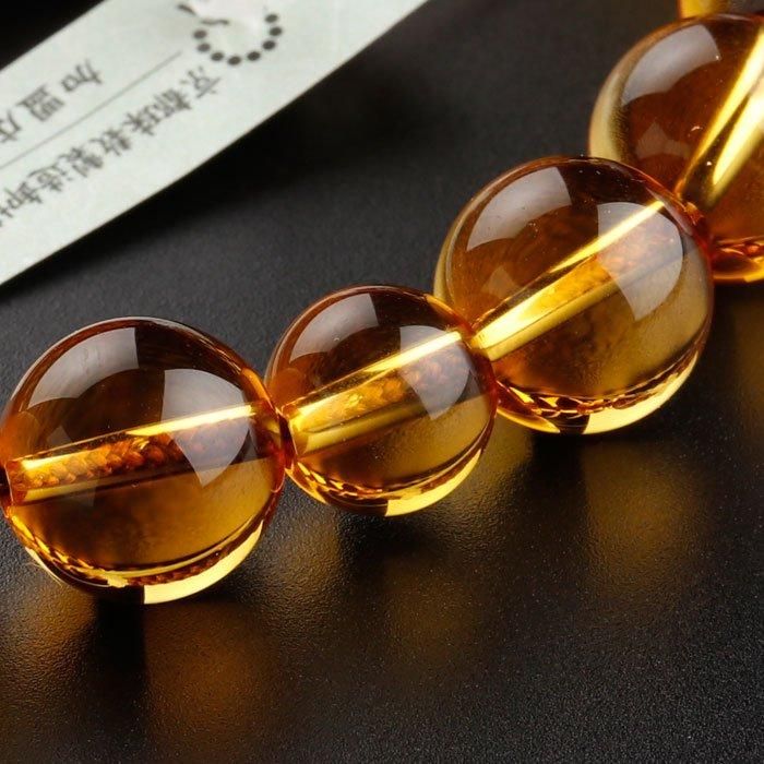 男性用数珠 ルチル水晶（金線水晶） 22玉 共仕立て 紐房の通販