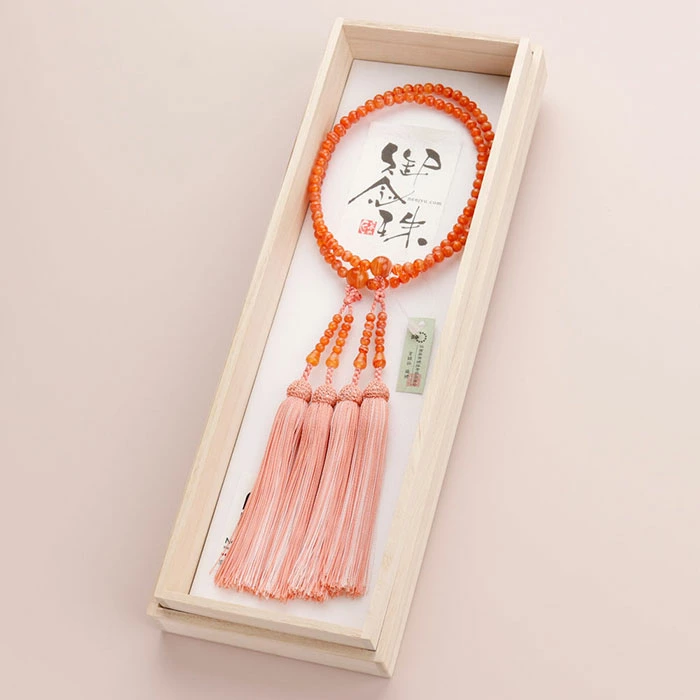 現品お届け！】≪美心（BISHIN）≫八宗派兼用 数珠 女性用 108玉