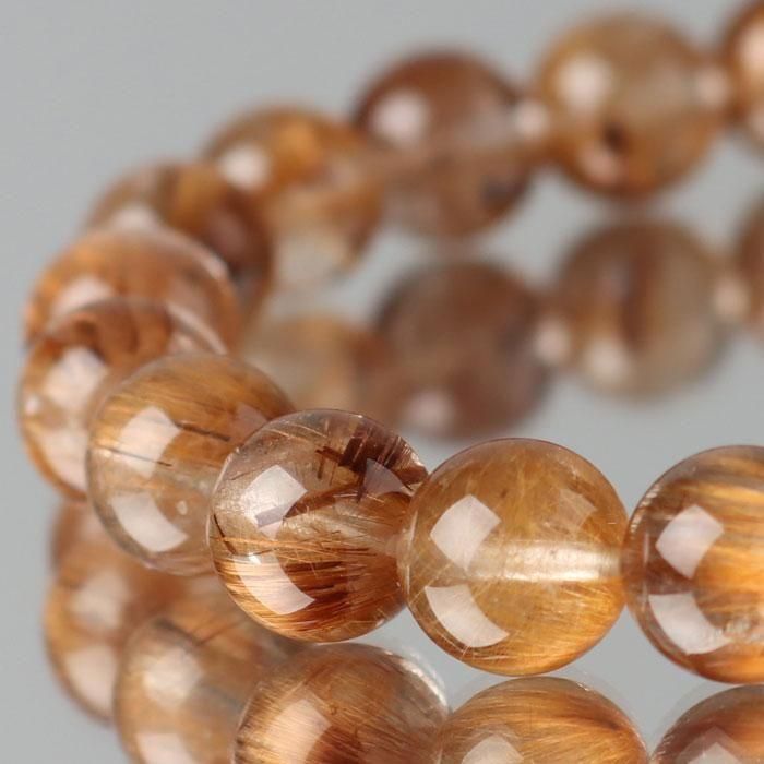 12.7㎜　希少　水入りエレスチャルクォーツブレスレット 12.7㎜ 希少 水入りエレスチャルクォーツブレスレット